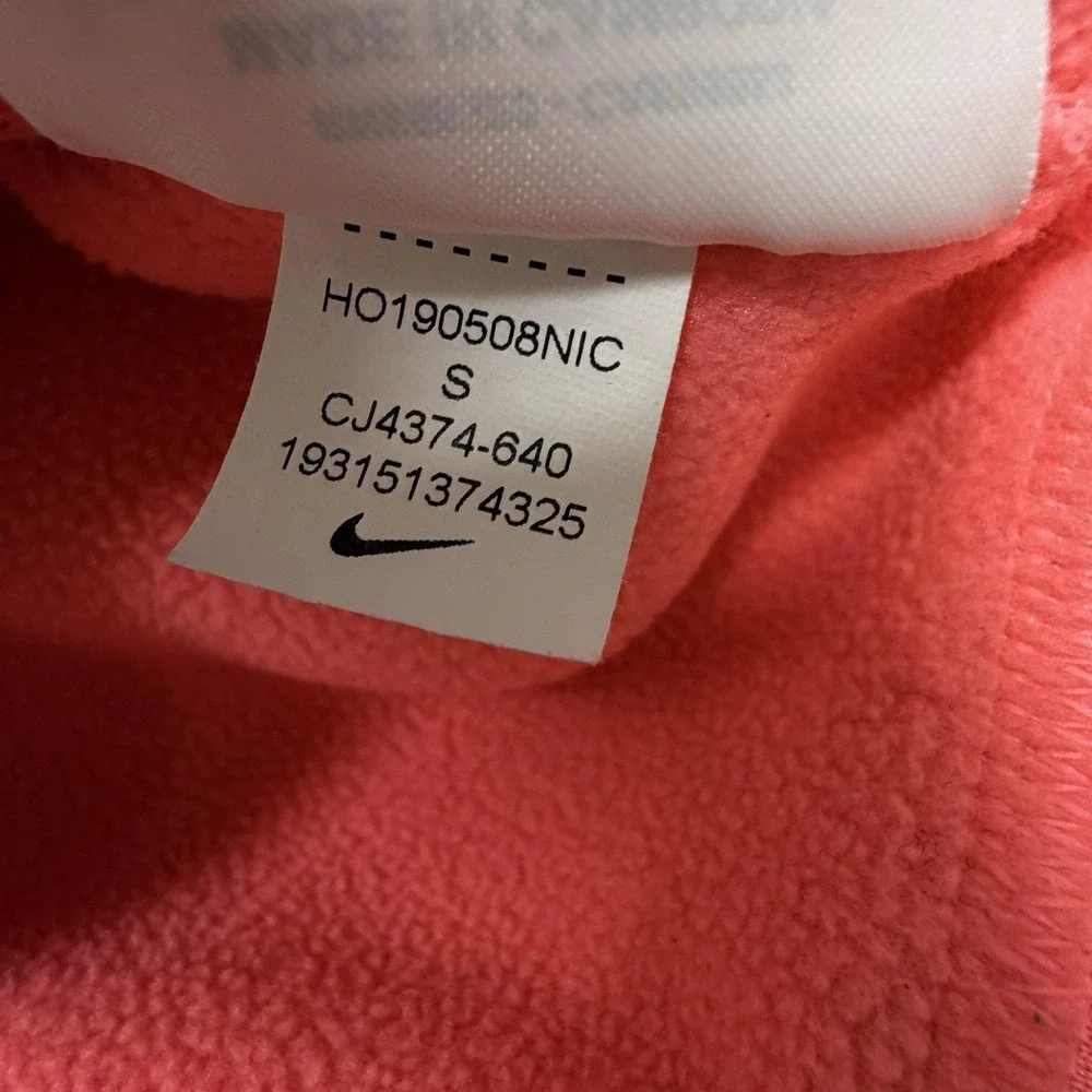 Nike Hoodie Youth Small‎ Pink Dri-FIT Full Zip Fleece Gradient Logo CJ4374-640